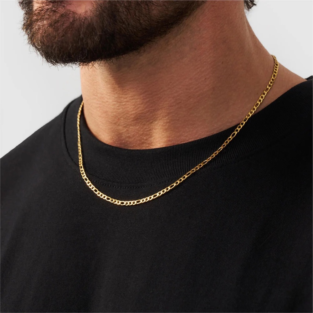 FIGARO (GOLD) 3MM CHAIN 60cm - Picture 3 of 4